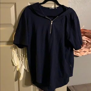 Short sleeve hoodie